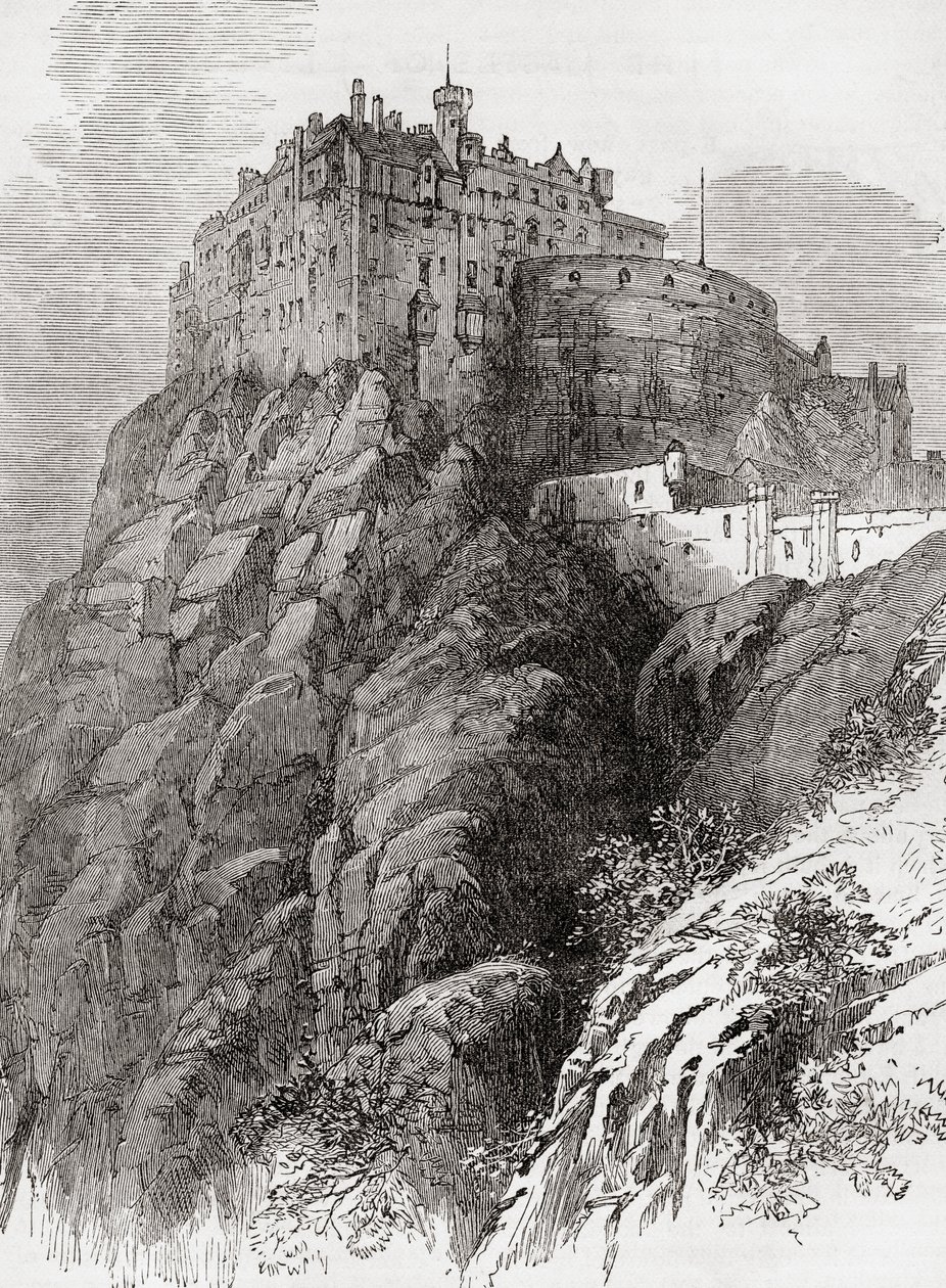 Edinburghin linna, Castle Rock, Edinburgh, Skotlanti. tekijältä . .