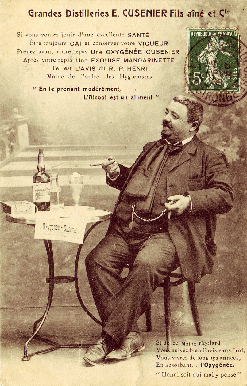 "Kohtaisesti alkoholi on ruokaa" tekijältä Frederick (attr. to) Barnard