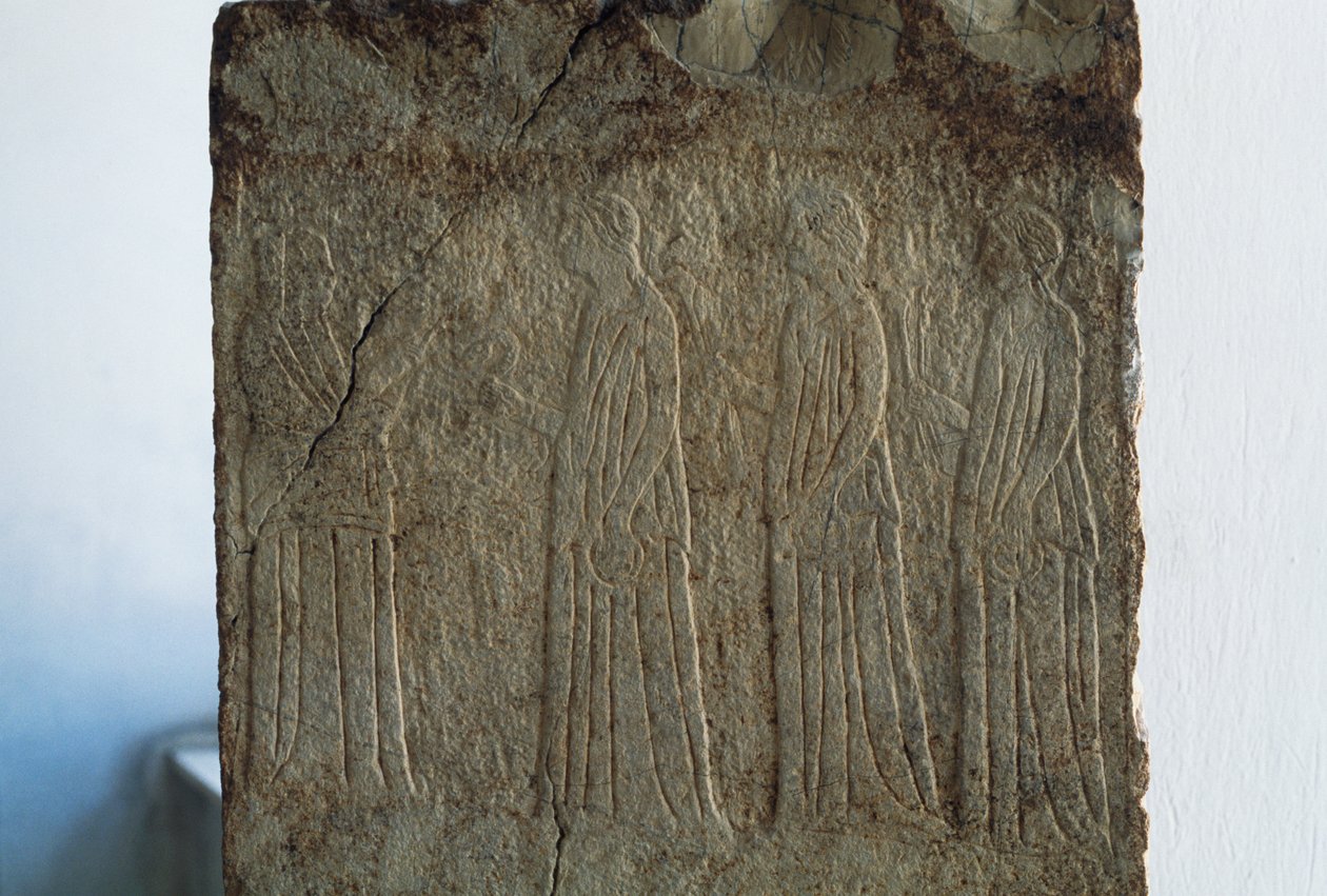 Eumenides, votiivi-relief, Argos, Kreikka, Kreikkalainen sivilisaatio, 3. vuosisadalla eKr tekijältä William Walcutt