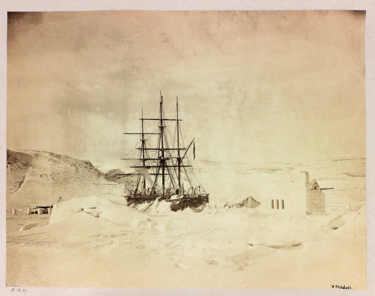 Kapteeni George Naresin (1831-1915) arktinen tutkimusmatka (1875-1876): H tekijältä Frederick (attr. to) Barnard