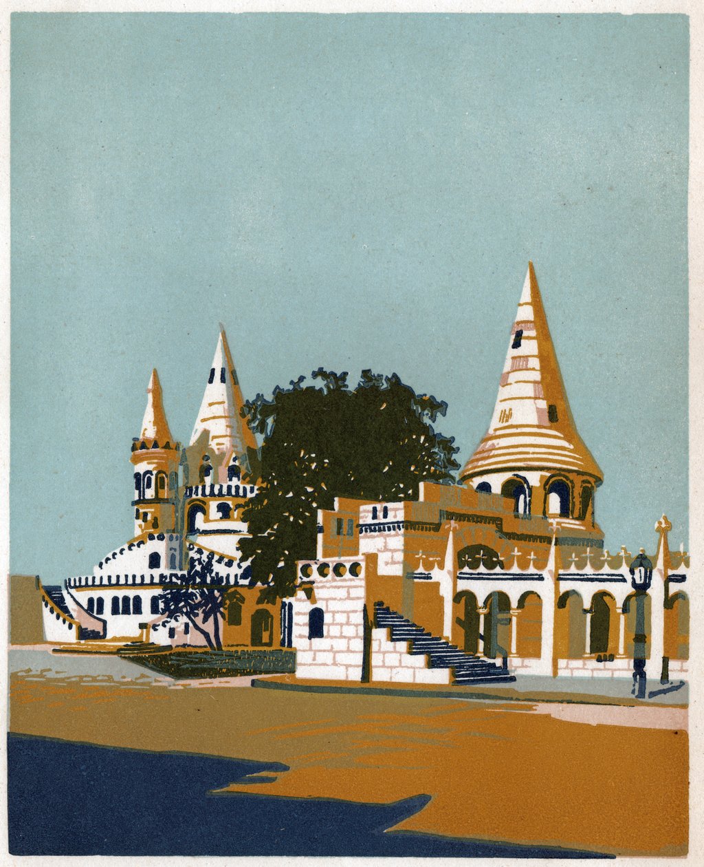 Kalastajanlinnake, Budapest, noin 1930 tekijältä . .