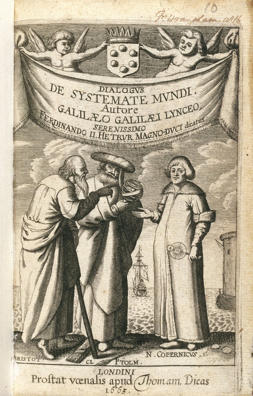 Galileon Cosmic Systemin etukappale tekijältä Frederick (attr. to) Barnard