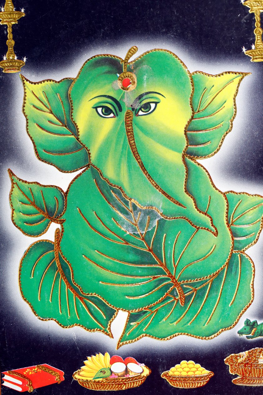 Ganesha tai Ganapati: elefanttipäinen hindujumala. tekijältä . .