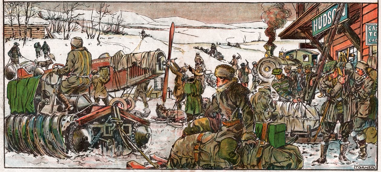 Kullanetsijät kaivospaikalla Ontariossa. 1926 (kuva) tekijältä . .