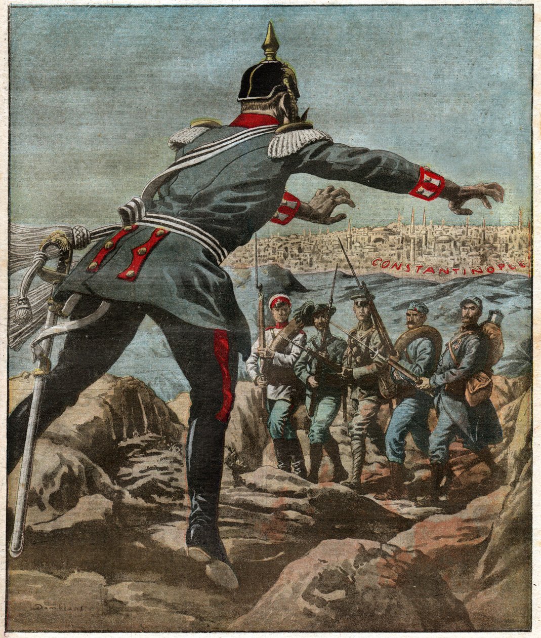 Guerre dans les Balkans. Sota Balkanilla. tekijältä Ferdinand Georg Waldmuller