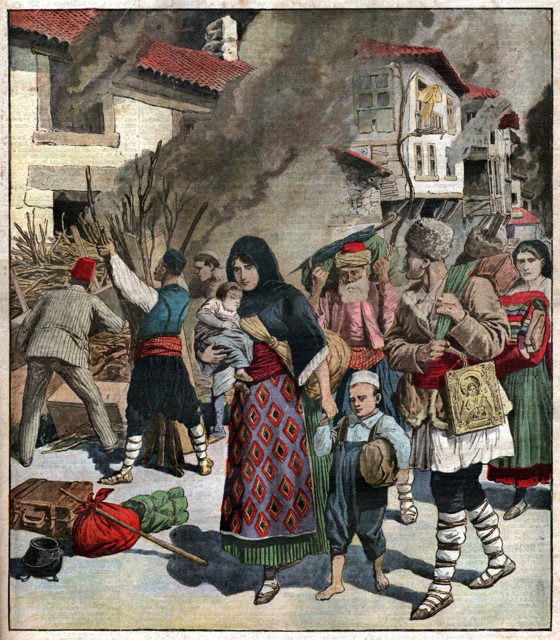 Guerre des Balkans. Ensimmäinen Balkanin sota. tekijältä Ferdinand Georg Waldmuller