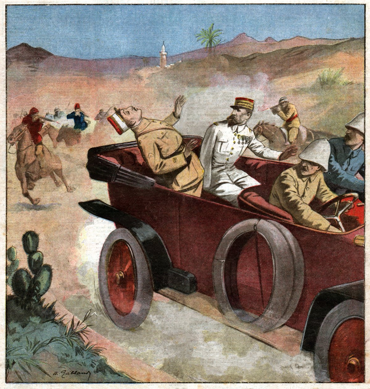 Henri Gouraud. tekijältä Ferdinand Georg Waldmuller