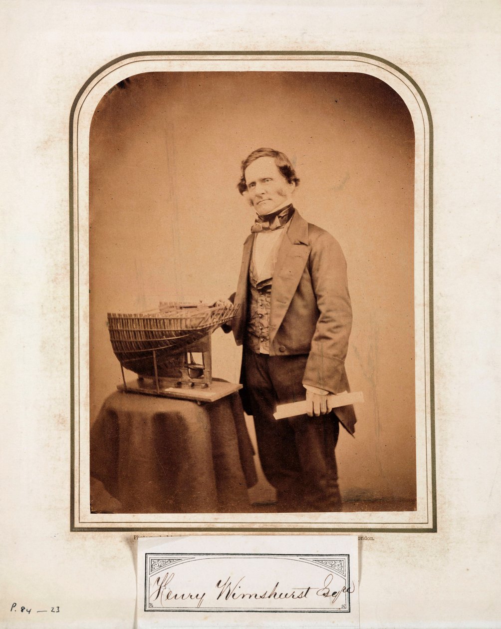 Henry Wimshurst, englantilainen insinööri tekijältä Ferdinand Georg Waldmuller