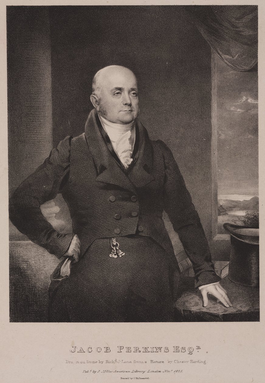 Jacob Perkins, enginyer mecànic i inventor finlandès americà tekijältä Frederick (attr. to) Barnard
