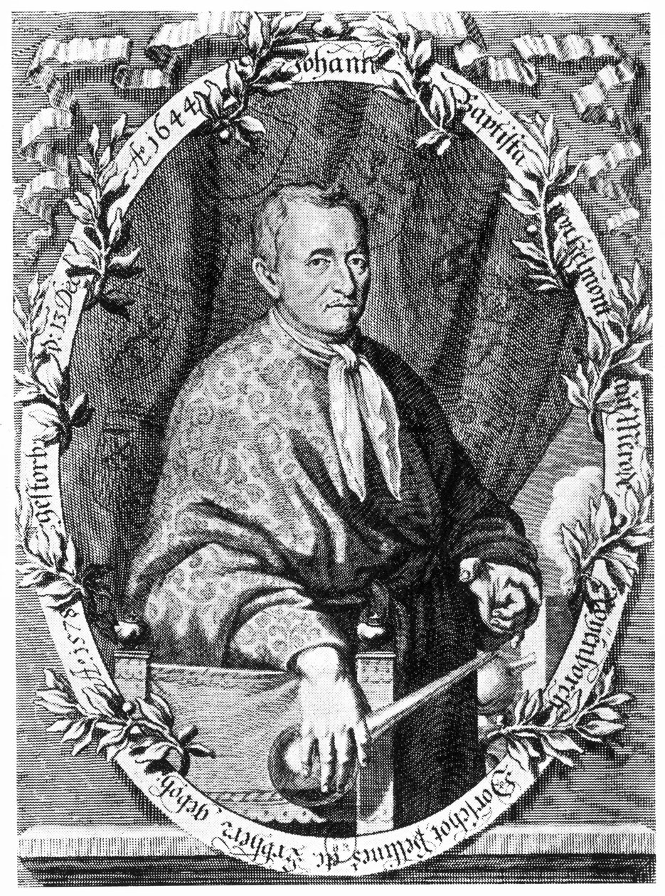 Joannes Baptiste van Helmont, belgialainen kemisti ja lääkäri, n. 1630-luku tekijältä Ferdinand Georg Waldmuller