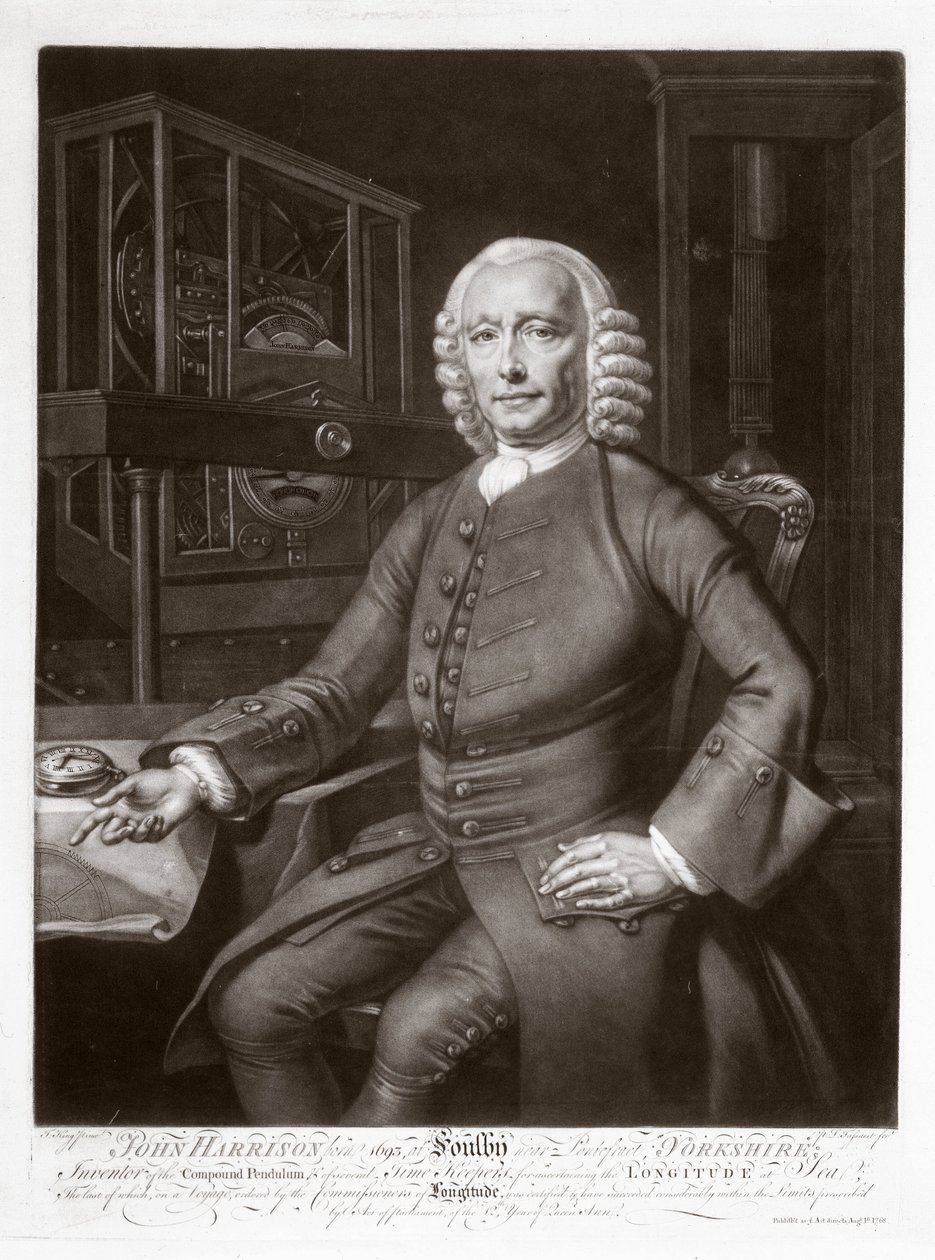 John Harrison, englantilainen keksijä ja kellotutkija tekijältä Frederick (attr. to) Barnard
