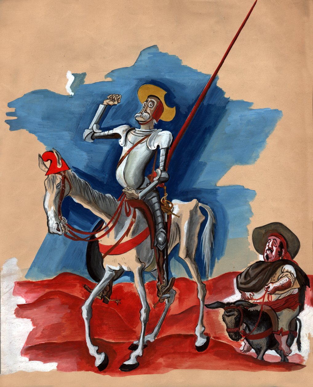 Leon Blum Don Quijote, Ranskan tasavalta, noin 1936 tekijältä . .