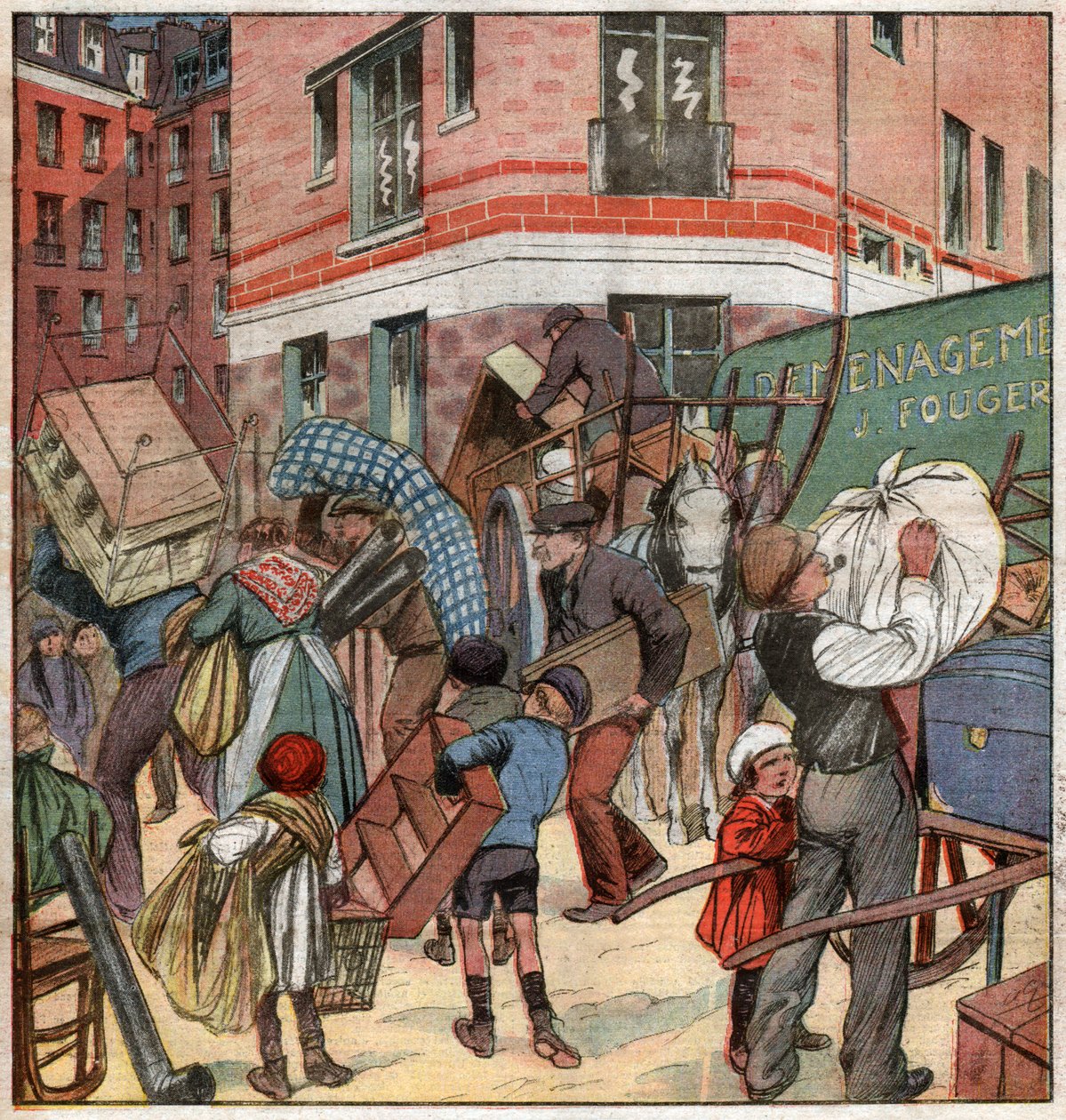 Logements sociaux en France. Sosiaalinen asunto Ranskassa. tekijältä Ferdinand Georg Waldmuller