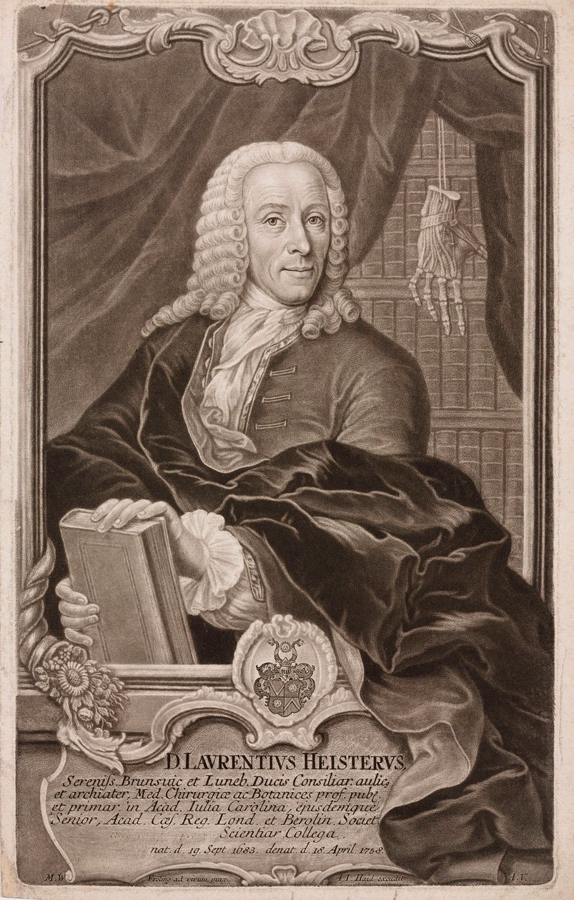 Lorenz Heister, saksalainen kirurgi tekijältä Henry Charles Fehr