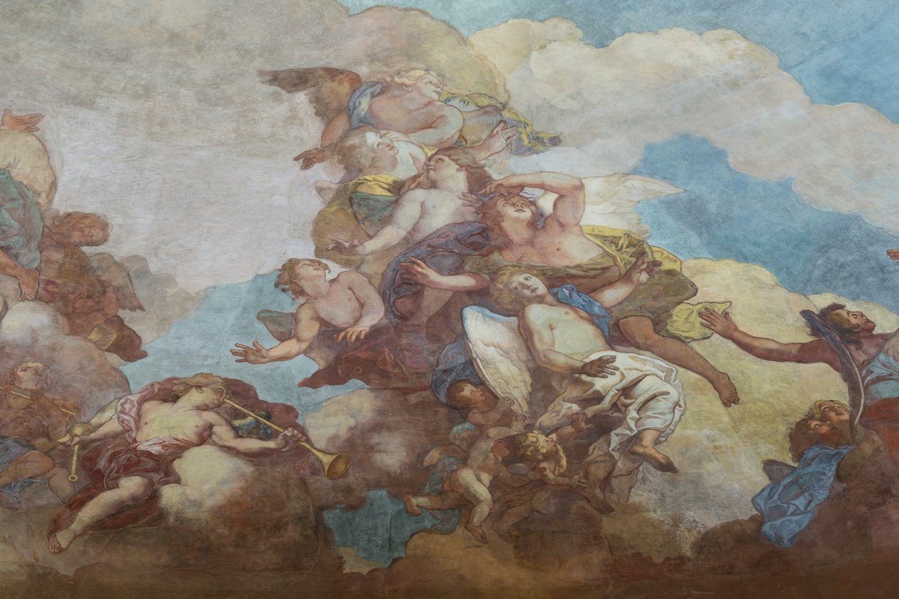 Maalaus Invalidien kupolin pariskunnasta (1670), Pariisi (valokuva) tekijältä . .