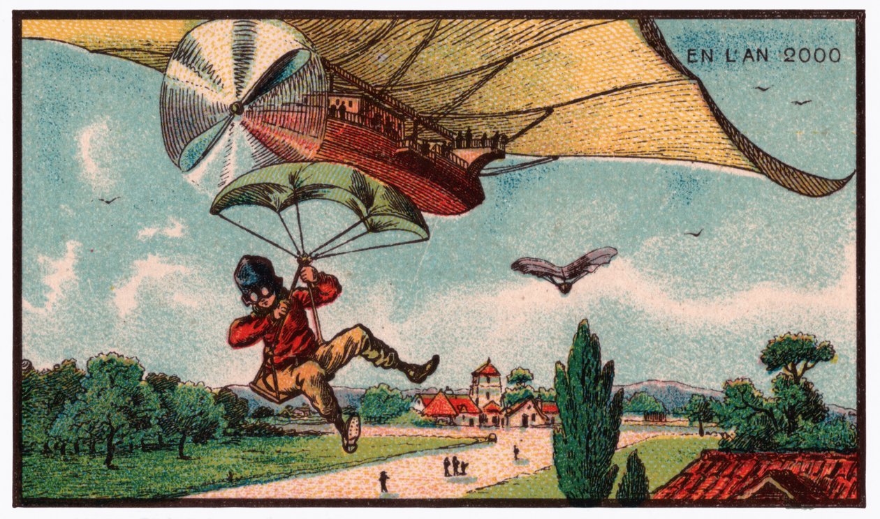 Laskuvarjo, n. 1910 tekijältä . .