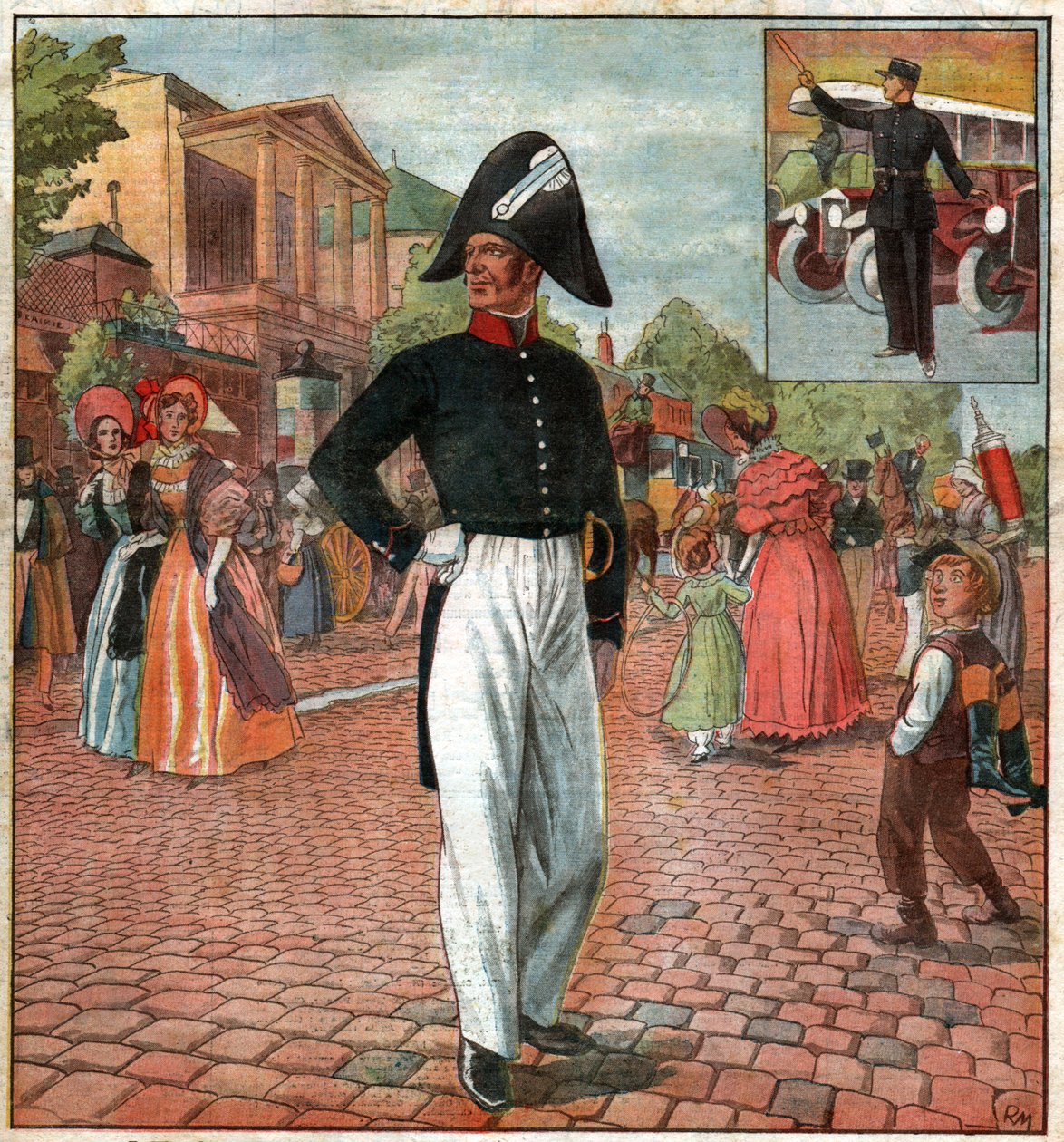 Poliisi Pariisissa. Poliisi Pariisissa. tekijältä Ferdinand Georg Waldmuller