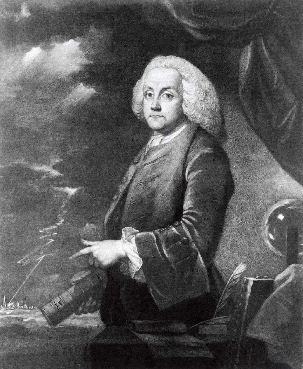 Benjamin Franklinin (1706-1790) muotokuva tekijältä Georg Carl Heinrich Dollmann