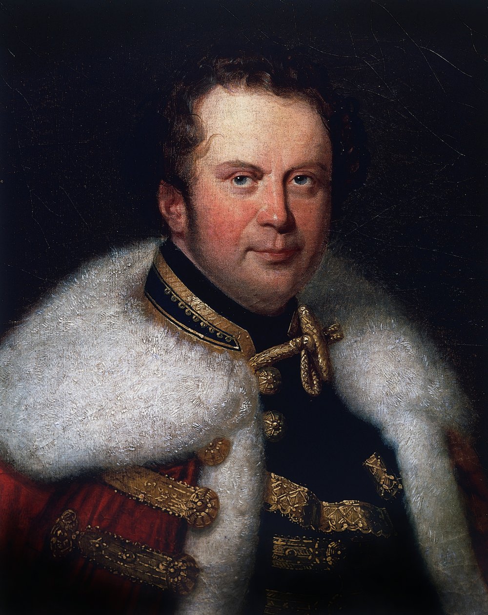 Muotokuva Franz Brunsvikista (1777-1849), slovakialainen sellisti ja Budapestin kaupunginteatterin johtaja tekijältä William Walcutt