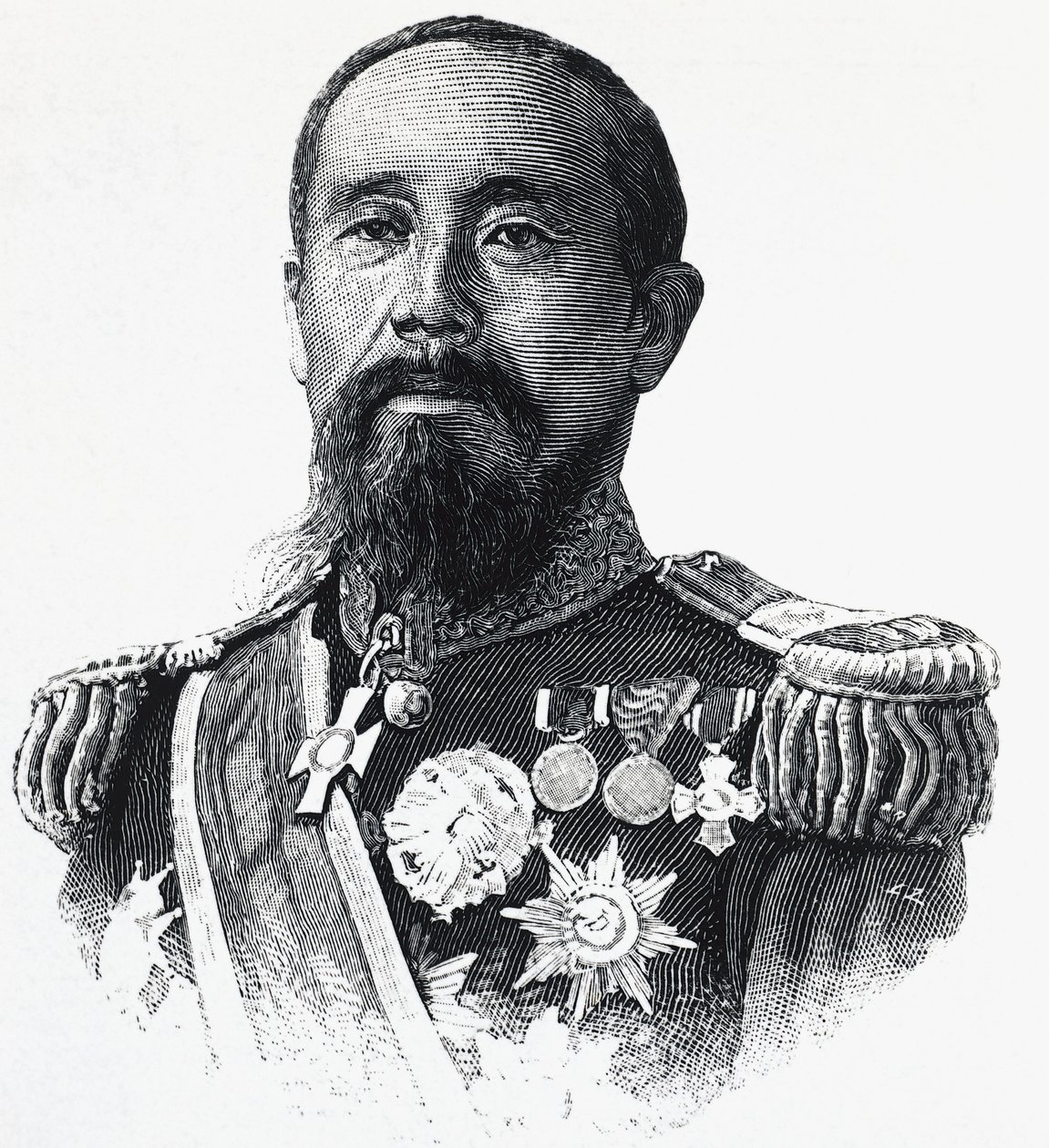 Japanilaisen poliitikon Ito Hirobumin (1841-1909) muotokuva tekijältä William Walcutt