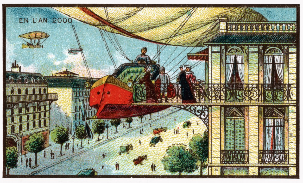 Yksityinen zeppelin, n. 1910 tekijältä . .