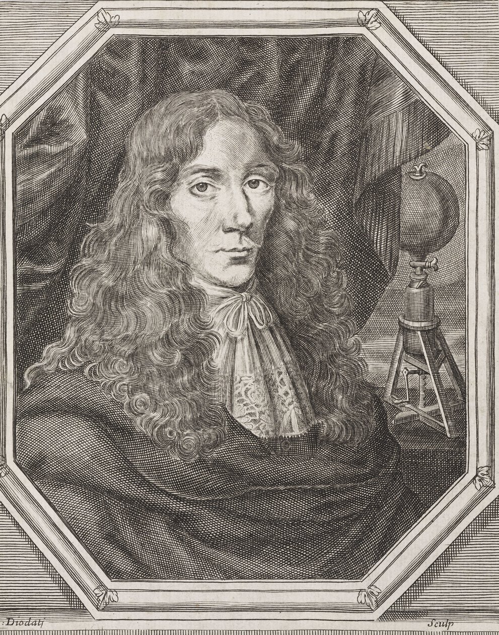 Robert Boyle, irlantilainen fyysikko ja kemisti, n. 1670 tekijältä Frederick (attr. to) Barnard