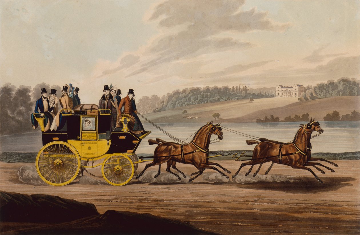 Royal Telegraph Manchester (värillinen kaiverrus) tekijältä . .