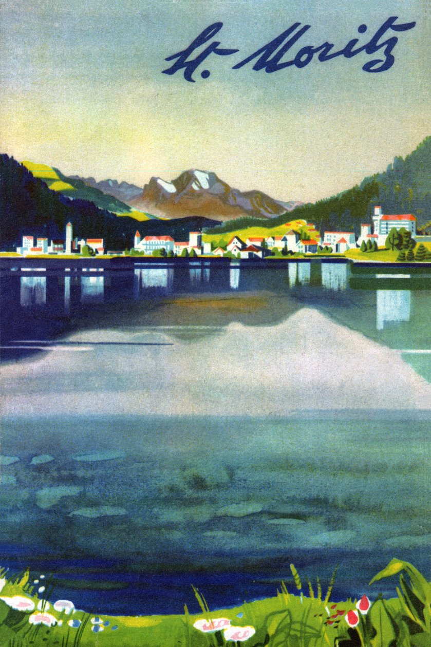 St Moritz, noin 1930 tekijältä . .