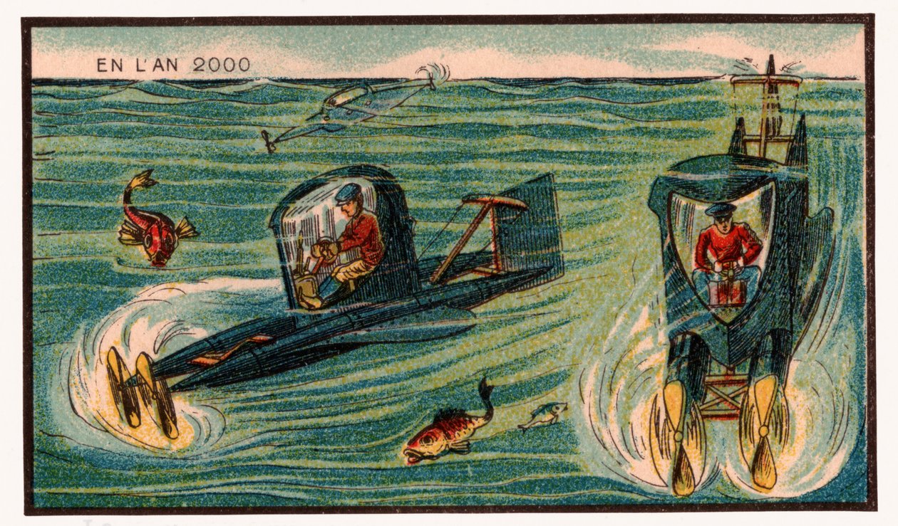 Sukellusvenejahdit, n. 1910 tekijältä . .