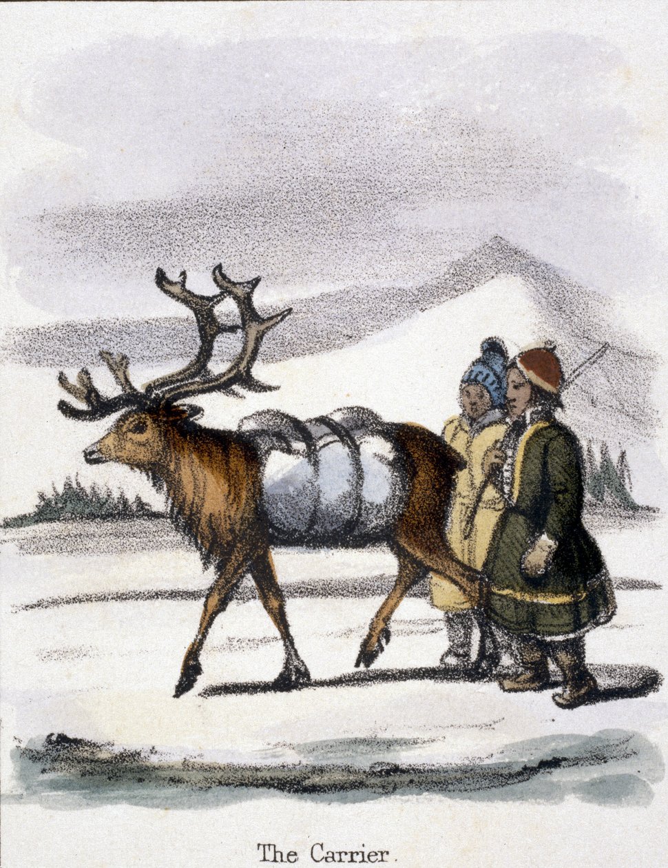 The Carrier, n. 1845 tekijältä Frederick (attr. to) Barnard