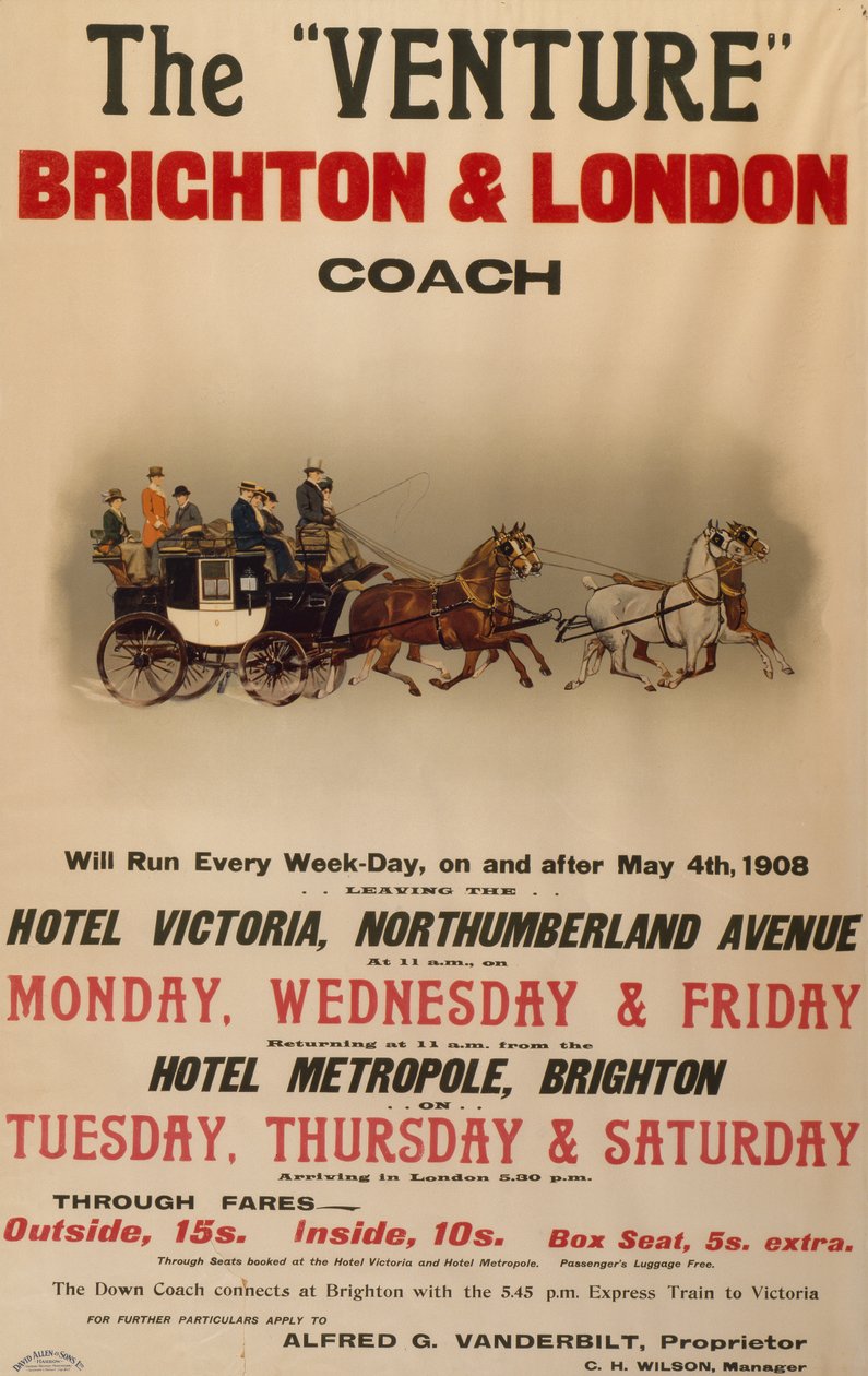 "Venture" Brighton and London Coach tekijältä . .