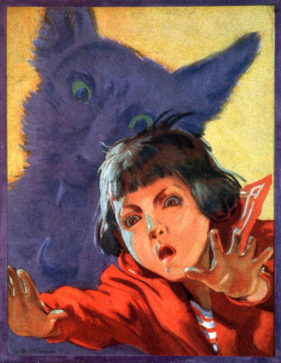Ihmissusi. 1923 (kaiverrus) tekijältä . .