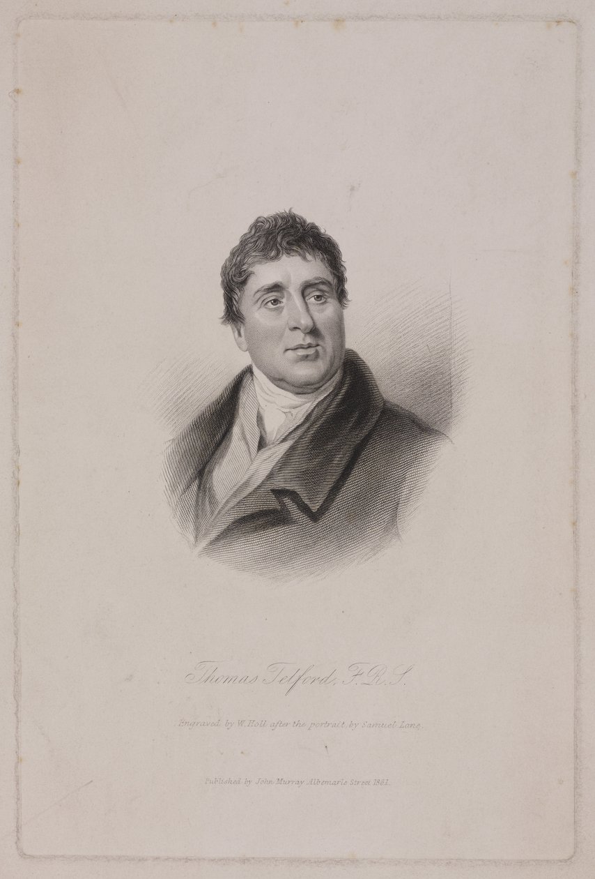 Thomas Telford FRS, skotlantilainen rakennusinsinööri, n. 1810 tekijältä Frederick (attr. to) Barnard