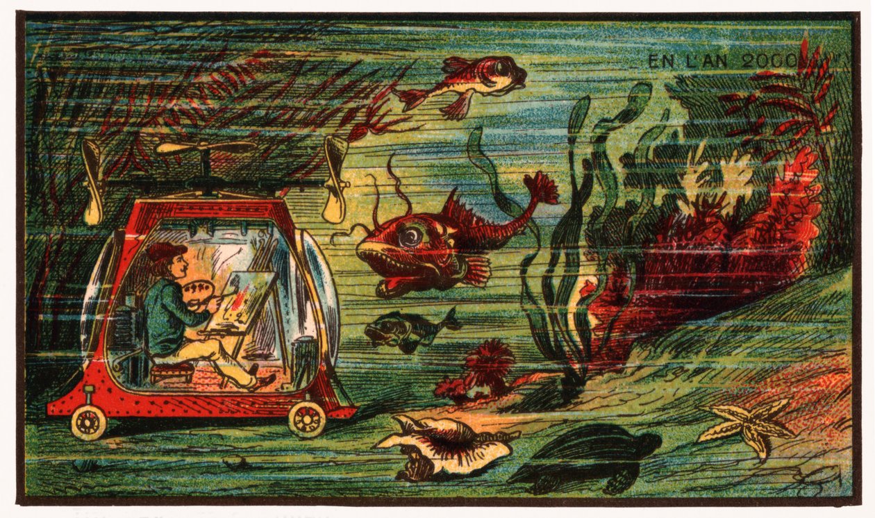 Meren alla maalari, n. 1910 tekijältä . .