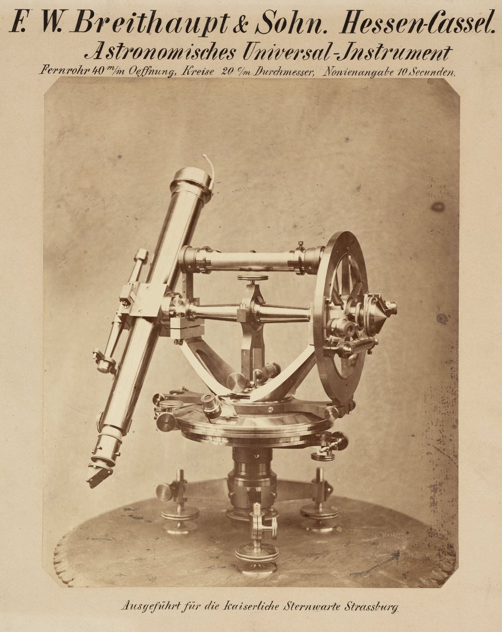 Universal Circle, Strasbourgin observatorio tekijältä Frederick (attr. to) Barnard
