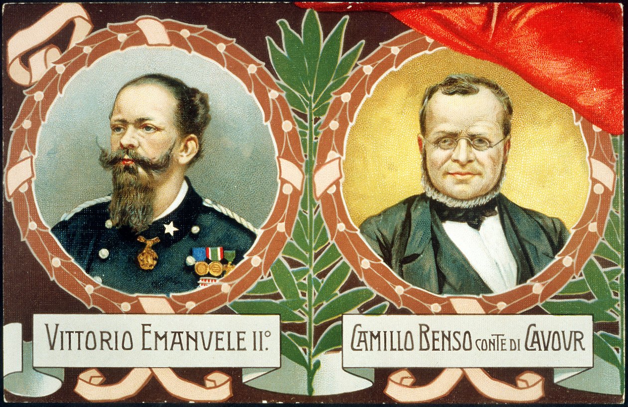 VITTORIO EMANUELE II JA CAVOUR 1911 tekijältä . .