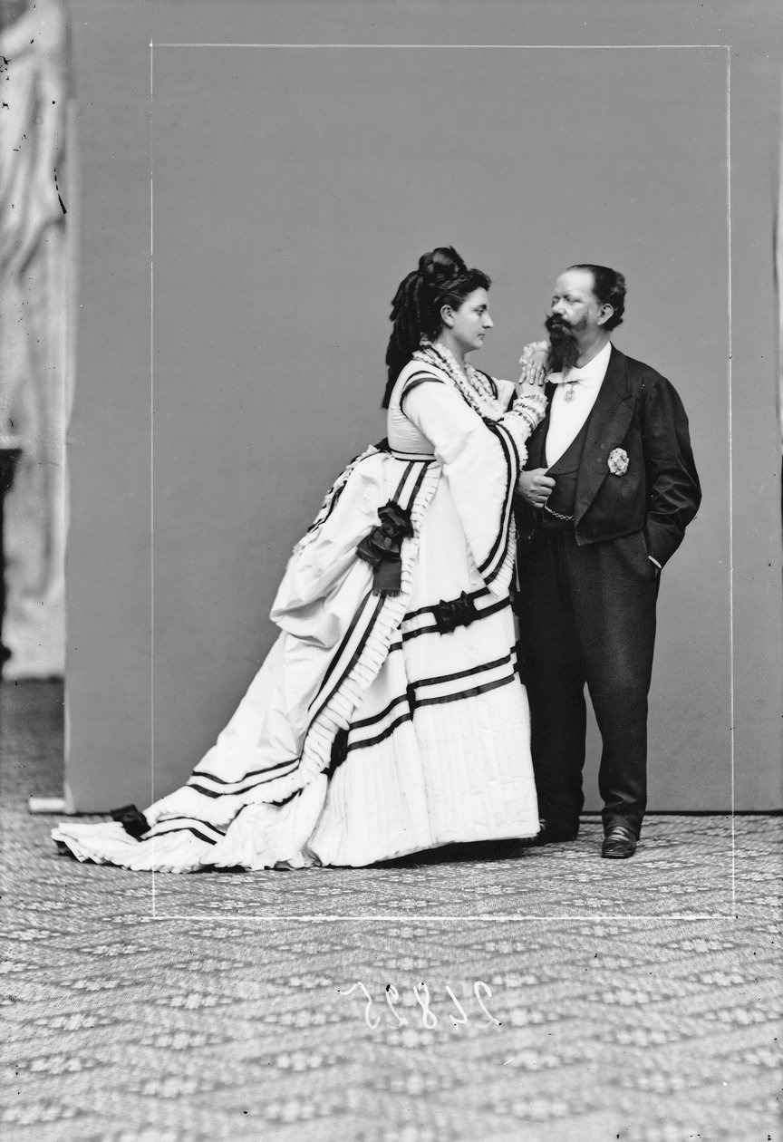 Vittorio Emanuele II ja Mirafiorin kreivitär Rosa Vercellana tekijältä Henry Charles Fehr