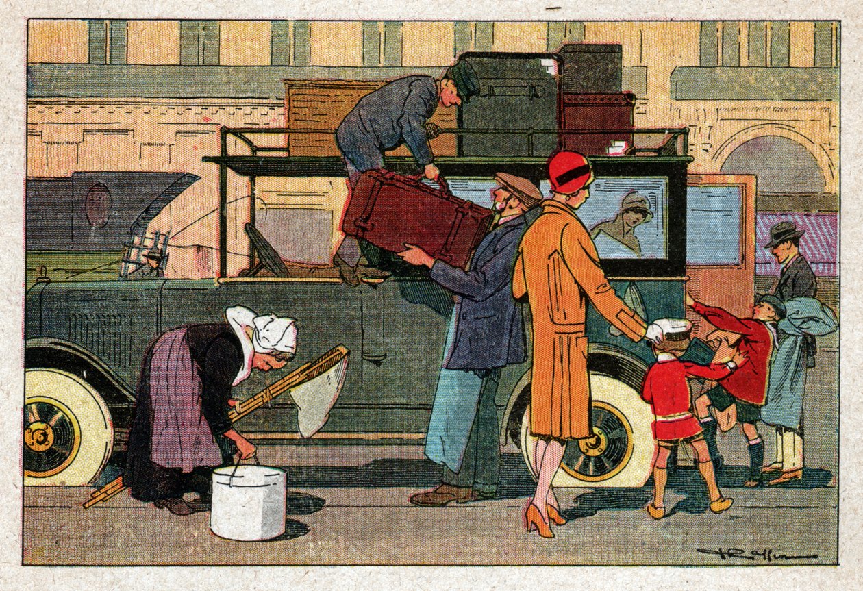 Matkustaa autolla. Matkustaa autolla. tekijältä Ferdinand Georg Waldmuller