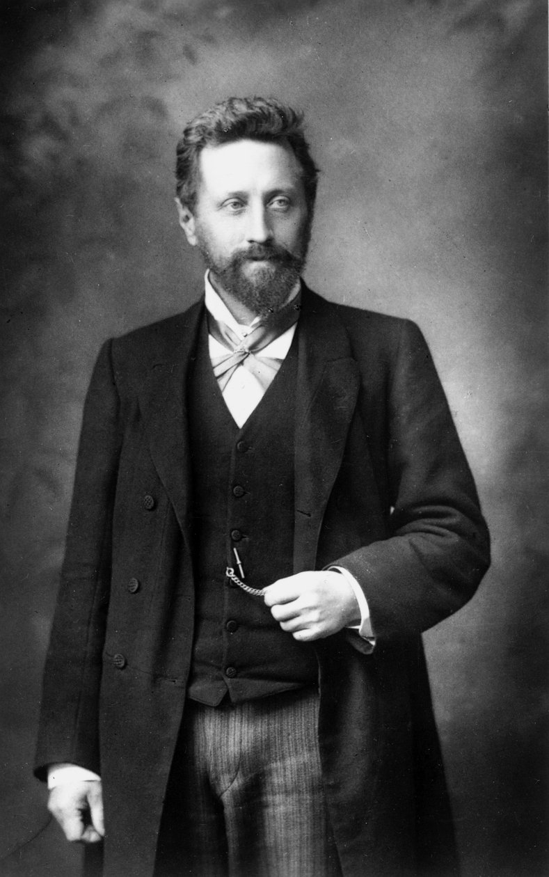 William Ayrton, brittiläinen insinööri, n. 1890 tekijältä Frederick (attr. to) Barnard