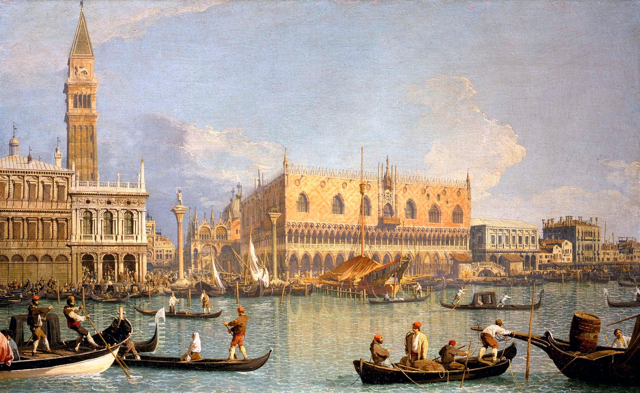 Näkymä Herttuan palatsiin tekijältä Canaletto