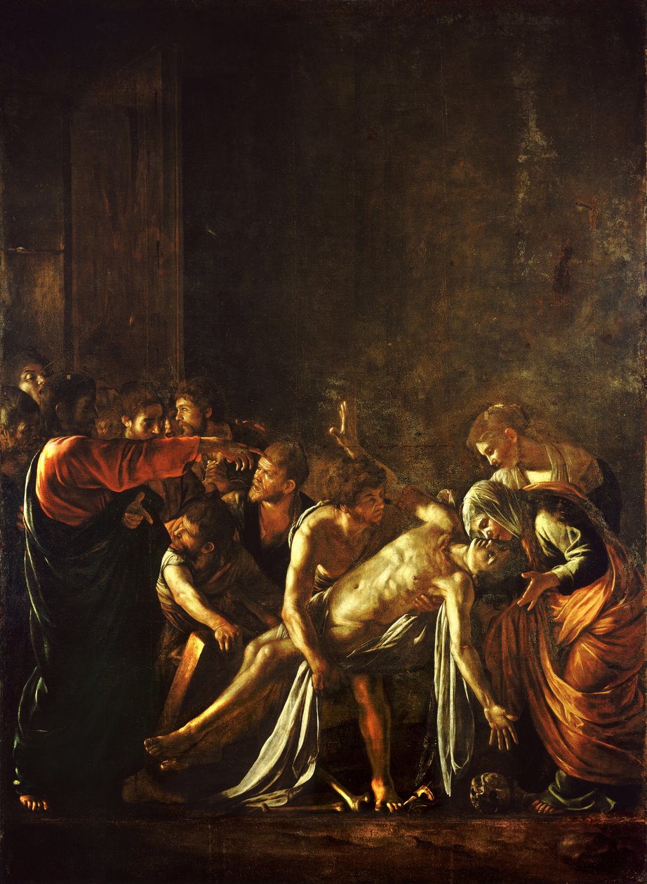 Puolan Lasaruksen herättäminen: Lasaruksen herättäminen tekijältä Michelangelo Merisi da  Caravaggio