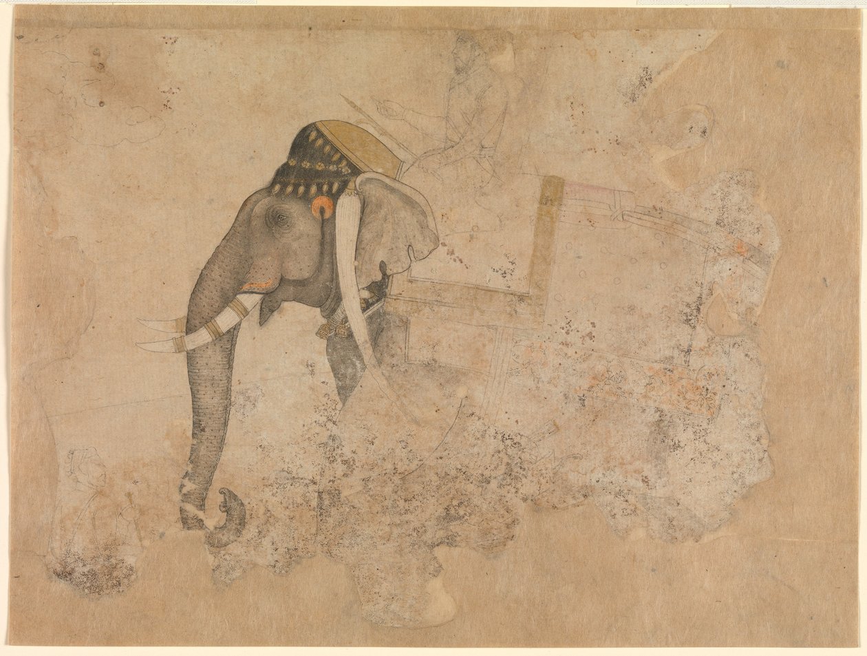Hashim. Elefantti ja ratsastaja. noin 1640 Metropolitan Museum of Art, New York tekijältä Hashim