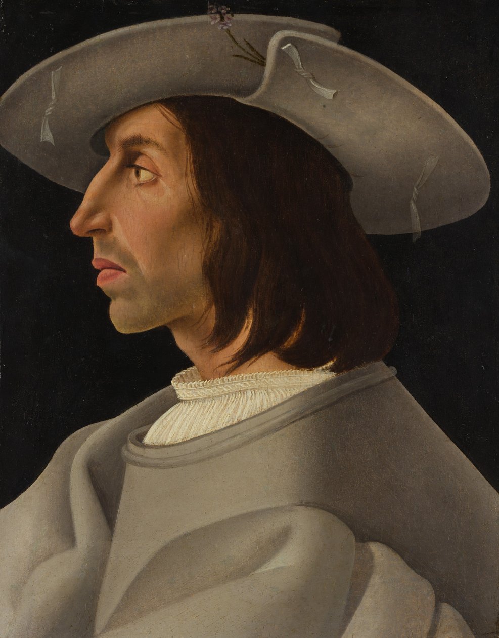 Miehen muotokuva profiilissa, n. 1525. tekijältä Italian Painter