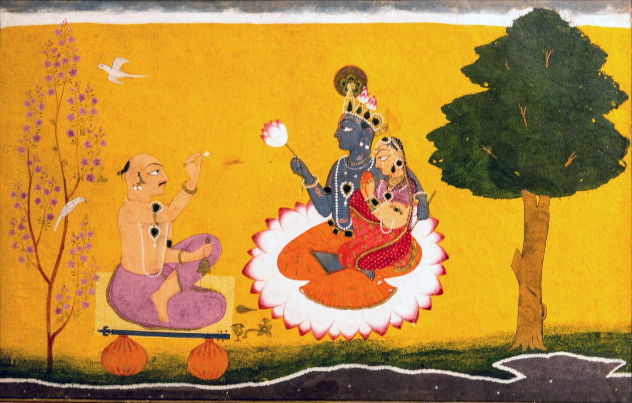 Jayadeva palvoo Radhaa ja Krishnaa tekijältä Manak