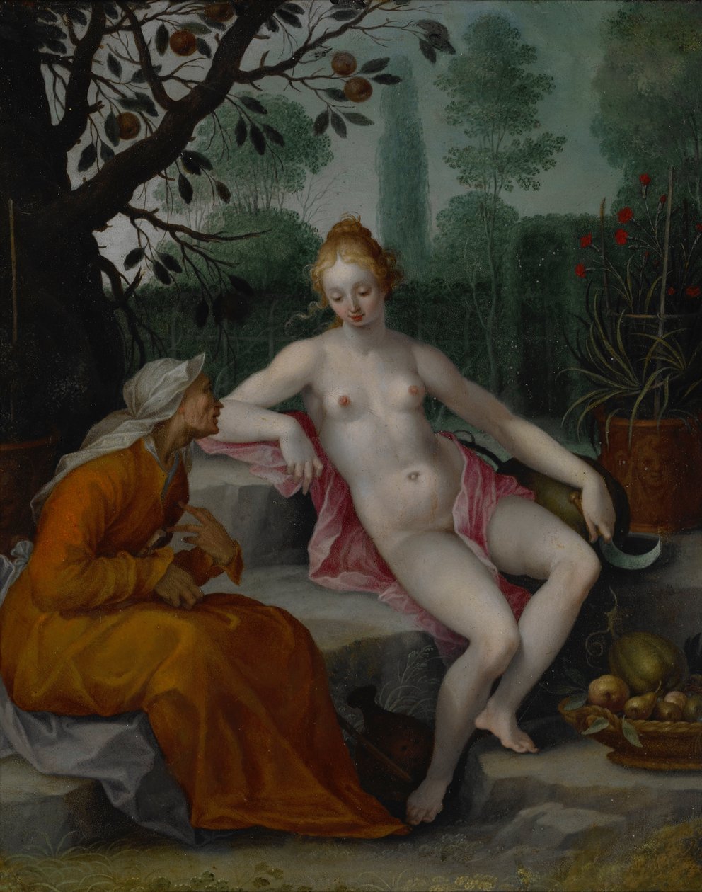 Vertumnus ja Pomona tekijältä Abraham Bloemaert