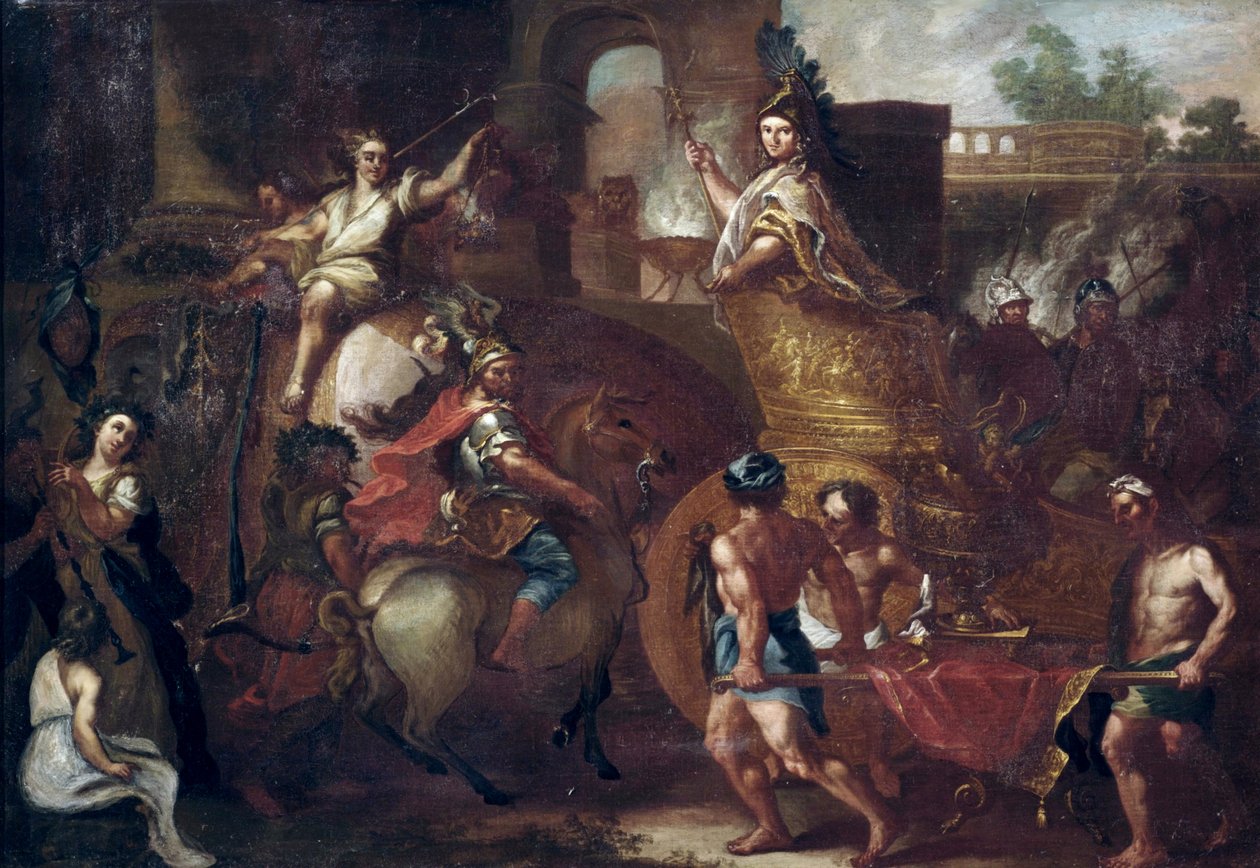 Aleksanteri Suuren tulo Babyloniin tekijältä after Charles Le Brun