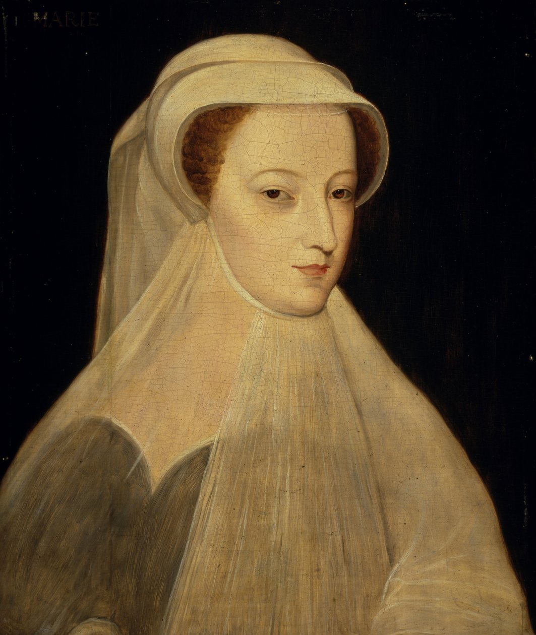 Maria, Skotlannin kuningatar, 1542 - 1587. Hallitsi 1542 - 1567 Valkoisessa surussa tekijältä François Clouet