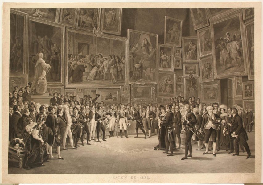 Salonki vuonna 1824 tekijältä after Francois Joseph Heim