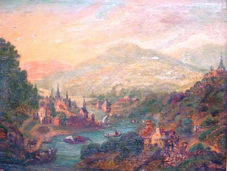 Maisema veneillä ja hahmoilla tekijältä Jan the Elder Brueghel