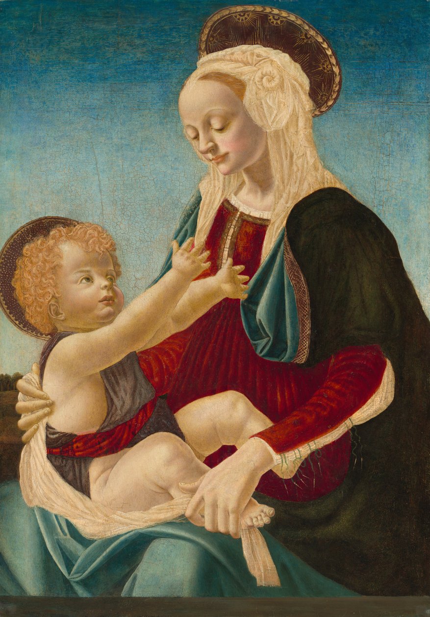 Madonna ja lapsi tekijältä after Andrea del Verrocchio